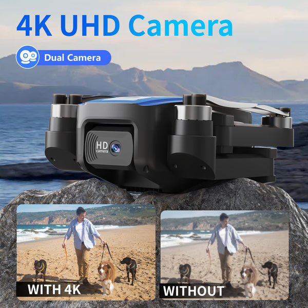 LE-IDEA IDEA36  LCD GPS Drone with 4K Camera, 4.5-inch LCD Screen Mini RC Quadcopter for Adults, Brushless Motor, Optical Flow Positioning, Foldable Aircraft, Cool Toys for Men & Big Boy Toys, Birthday Gift, Christmas, Thanksgiving, Easter