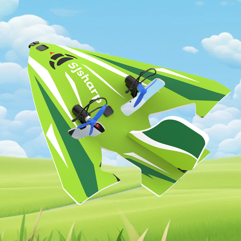SJsharp SJ-16 Airplane – Electric Foam Glider Toy Plane, Remote Control Aircraft for Kids & Beginners