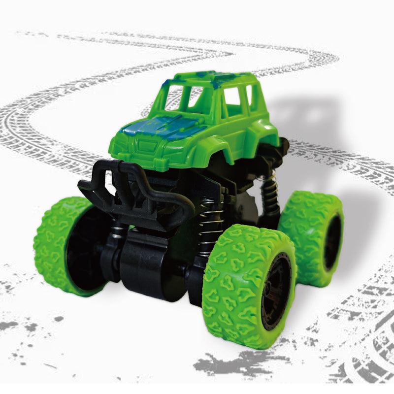 Sewsunny SEW-10 RC Car – Inertia 4WD Stunt Off-Road Toy Car, Pull Back Force Vehicle for Kids