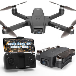 K610 GPS Drone avec 4K Caméra adulte S0NY IMX SD Card, Drones Professionnel avec Moteur Brushless, Transmission 5G WiFi, Smart Return Home, GPS Drone Follow Me, Moins de 249g, Batterie Modulaire