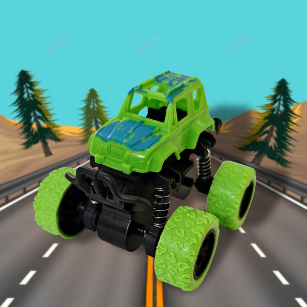 Sewsunny SEW-10 RC Car – Inertia 4WD Stunt Off-Road Toy Car, Pull Back Force Vehicle for Kids