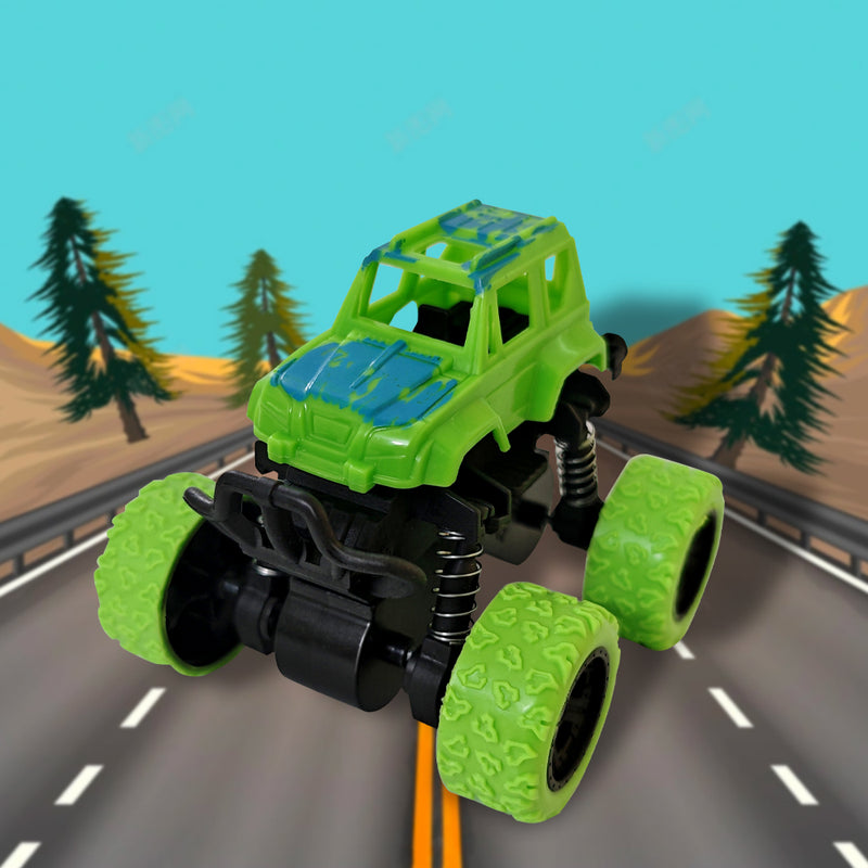 Sewsunny SEW-10 RC Car – Inertia 4WD Stunt Off-Road Toy Car, Pull Back Force Vehicle for Kids
