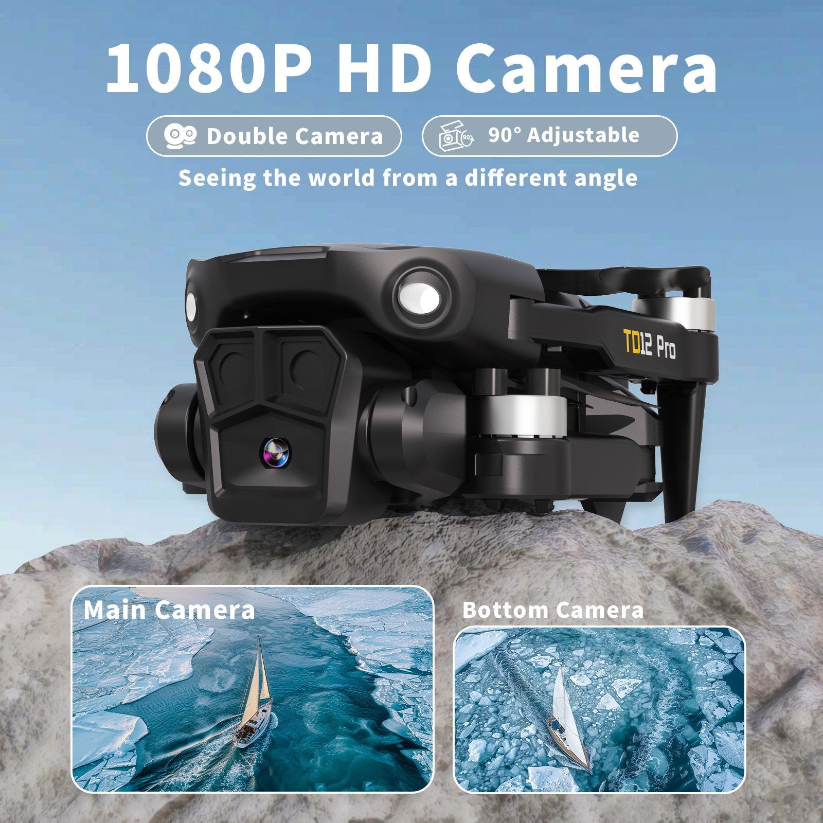 Toladrone TD12PRO Drohne mit Kamera 1080P, Bürstenloser Motor Toladrone TD12PRO Drohne mit Kamera 1080P, Bürstenloser Motor