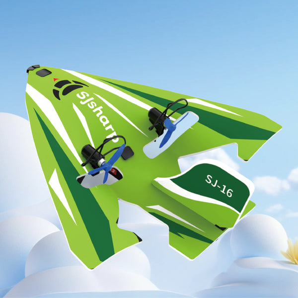 SJsharp SJ-16 Airplane – Electric Foam Glider Toy Plane, Remote Control Aircraft for Kids & Beginners