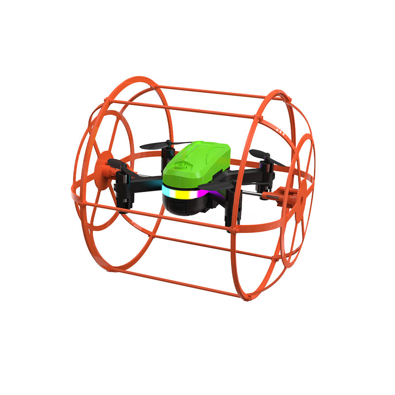 SEKOsamrt SEKO-16 Mini Drone – Land & Air Dual Mode Indoor RC Quadcopter with Protective Cover, Headless Mode, One Key Take-Off/Landing, 3D Flip, 3 Speed Modes, Rechargeable Battery